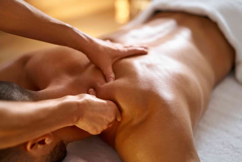 Deep tissue massage in Largo for sore shoulders and lower back at V Healing Massage Spa
